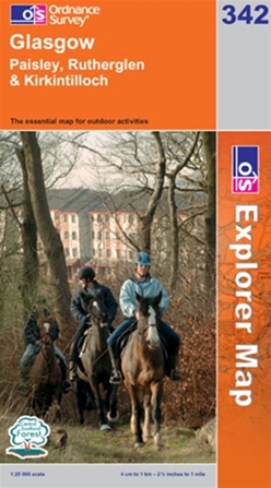 OS Explorer Map 342 Glasgow