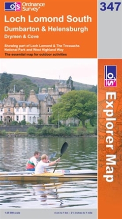 OS Explorer Map 347 Loch Lomond South