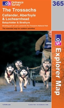 OS Explorer Map 365 The Trossachs