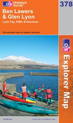 OS Explorer Map 378 Ben Lawers & Glen Lyon