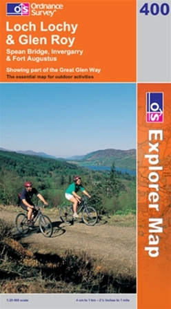 OS Explorer Map 400 Loch Lochy & Glen Roy
