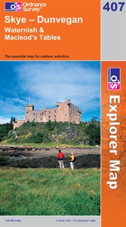 OS Explorer Map 407 Skye - Dunvegan