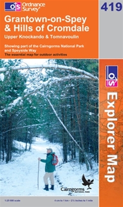 OS Explorer Map 419 Grantown-on-Spey & Hills of Cromdale