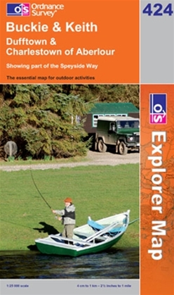 OS Explorer Map 424 Buckie & Keith
