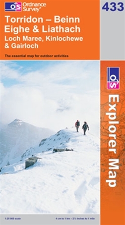 OS Explorer Map 433 Torridon - Beinn Eighe & Liathach