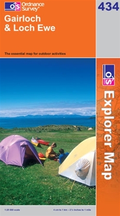 OS Explorer Map 434 Gairloch & Loch Ewe