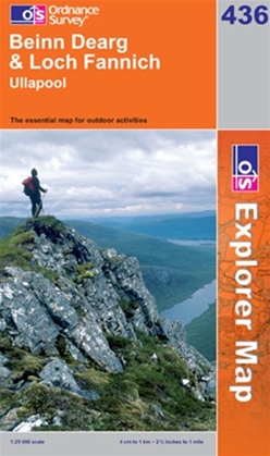 OS Explorer Map 436 Beinn Dearg & Loch Fannich