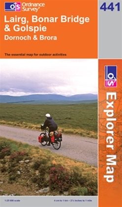 OS Explorer Map 441 Lairg, Bonar Bridge & Golspie
