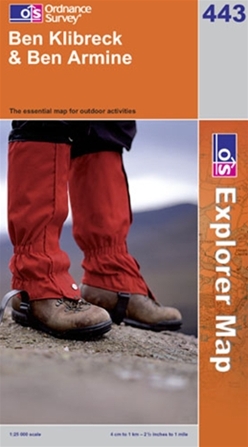 OS Explorer Map 443 Ben Klibreck & Ben Armine