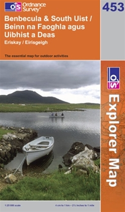OS Explorer Map 453 Benbecula & South Uist