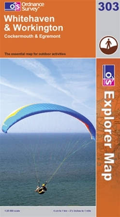 OS Explorer Map 303 Whitehaven & Workington