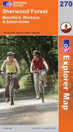OS Explorer Map 270 Sherwood Forest