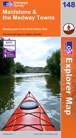 OS Explorer Map 148 Maidstone & the Medway Towns