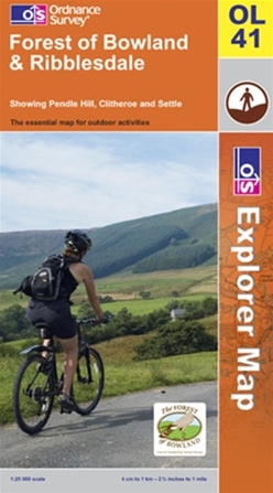OS Explorer Map OL 41 Forest of Bowland & Ribblesdale