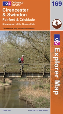 OS Explorer Map 169 Cirencester & Swindon