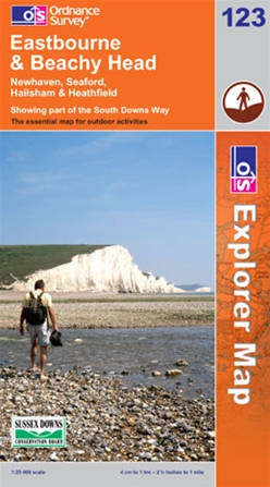 OS Explorer Map 123 Eastbourne & Beachy Head 