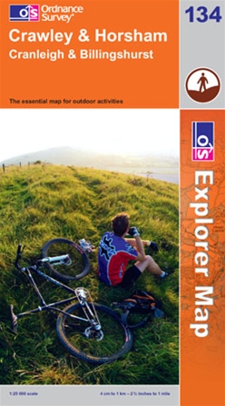 OS Explorer Map 134 Crawley & Horsham