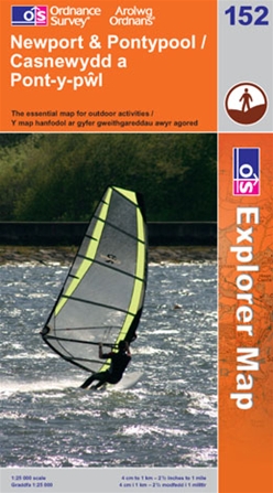 OS Explorer Map 152 Newport & Pontypool