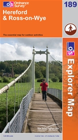 OS Explorer Map 189 Hereford & Ross-on-Wye