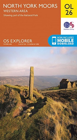 OS Explorer Map OL 26 - North York Moors: Western Area