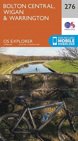 OS Explorer Map 276 Bolton, Wigan & Warrington