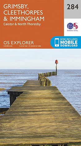 OS Explorer Map 284 Grimsby, Cleethorpes & Immingham