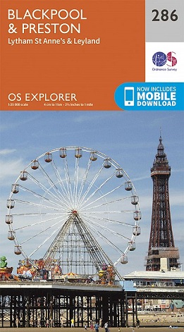 OS Explorer Map 286 Blackpool & Preston