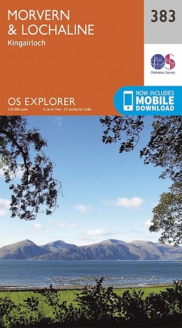 OS Explorer Map 383 Morvern & Lochaline 