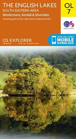 OS Explorer Map OL 7 The Lake District: SE area