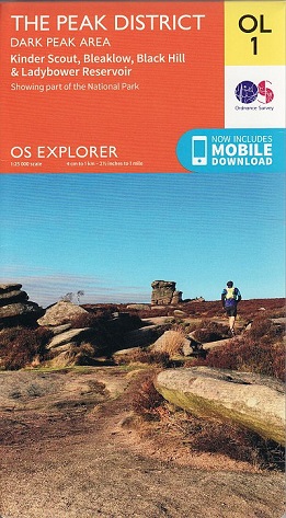 OS Explorer Map OL 1 - Peak District: Dark Peak 