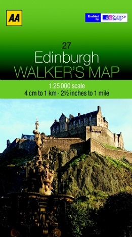 AA Walker's Map - Edinburgh