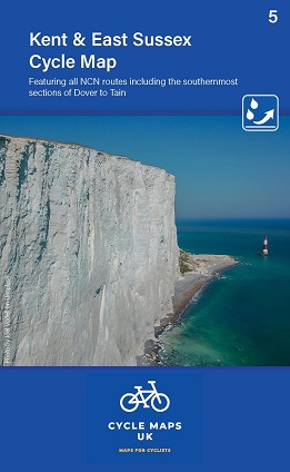 Kent Cycle Map featuring The High Weald and Kent Downs