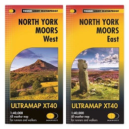 North York Moors Harvey Ultramap - Map Bundle East & West 