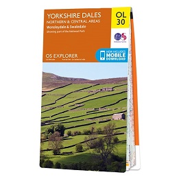OS Explorer Map OL 30 Yorkshire Dales: North & Central areas