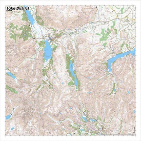 SplashMaps Lake District Central Waterproof Map