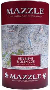 Ben Nevis and Glen Coe: Mazzle Map Jigsaw Puzzle