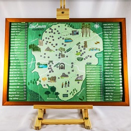 Dartmoor Scratch Off Map