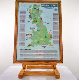 UK National Parks Scratch Off Map
