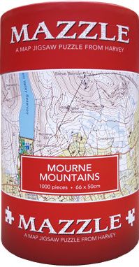 Mourne Mountains: Mazzle Map Jigsaw Puzzle