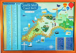 South West Coast Path Scratch Off Map