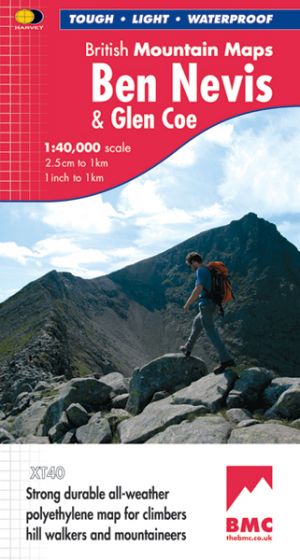 Ben Nevis British Mountain Map