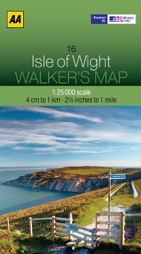 AA Walker's Map - Isle of Wight