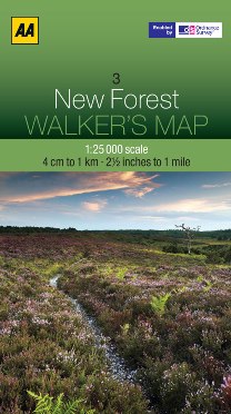 AA Walker's Map - New Forest