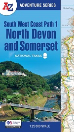 South West Coast Path 1 � North Devon & Somerset: A -Z Adventure Series 