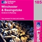 OS Landranger Map 185 Winchester & Basingstoke