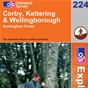 OS Explorer Map 224 Corby, Kettering & Wellingborough