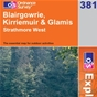 OS Explorer Map 381 Blairgowrie, Kirriemuir & Glamis