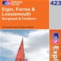 OS Explorer Map 423 Elgin, Forres & Lossiemouth
