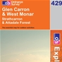 OS Explorer Map 429 Glen Carron & West Monar