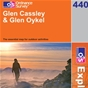 OS Explorer Map 440 Glen Cassley & Glen Oykel